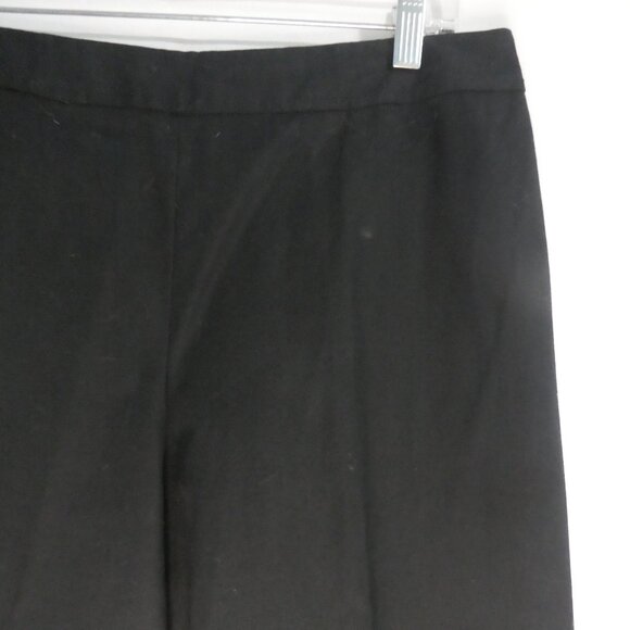 RAFAELLA | size 12 | Classic Black Dress Pants / Trousers | Side Zip Closure - Picture 5 of 16